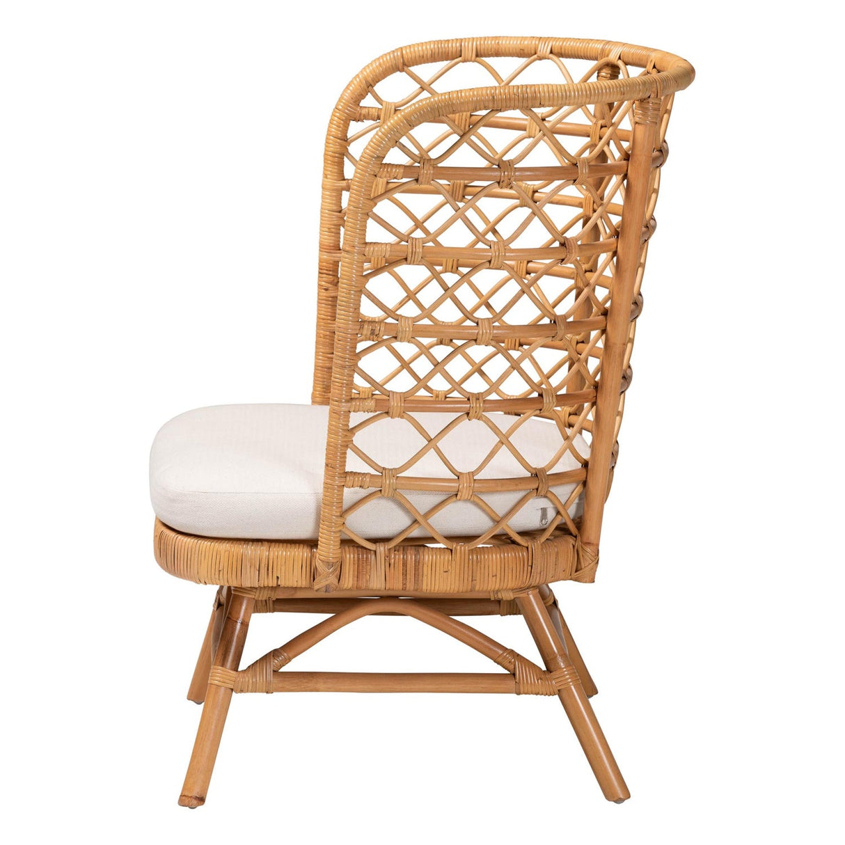 Modern European furniture - Rattan Openwork Tall Accent Chair  - www.oroa.com