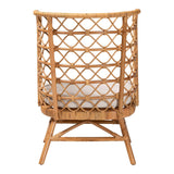 Modern European furniture - Rattan Openwork Tall Accent Chair  - www.oroa.com