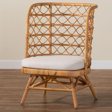 Modern European furniture - Rattan Openwork Tall Accent Chair  - www.oroa.com