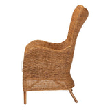 Modern European furniture - Tapered Back Rattan Accent Chair - www.oroa.com
