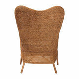 Modern European furniture - Tapered Back Rattan Accent Chair - www.oroa.com