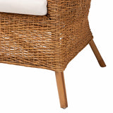 Modern European furniture - Tapered Back Rattan Accent Chair - www.oroa.com