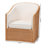 Modern European furniture - Padded Rattan Bohemian Lounge Chair - www.oroa.com