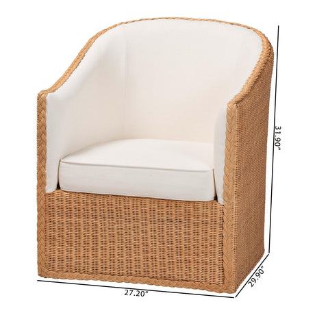 Modern European furniture - Padded Rattan Bohemian Lounge Chair - www.oroa.com