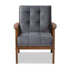 Modern European furniture - Tufted Velvet Accent Chair - www.oroa.com