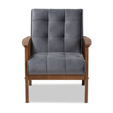 Modern European furniture - Tufted Velvet Accent Chair - www.oroa.com