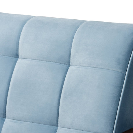 Modern European furniture - Tufted Velvet Accent Chair - www.oroa.com