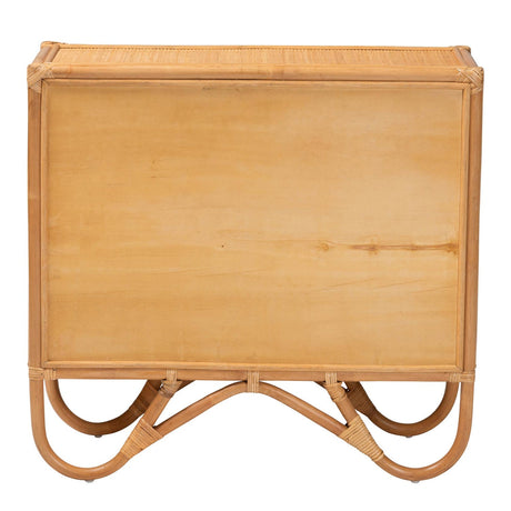 Modern European furniture - Geometrical Rattan 2 Door Cabinet - www.oroa.com