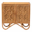 Modern European furniture - Geometrical Rattan 2 Door Cabinet - www.oroa.com