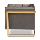 Modern European furniture - Button Tufted Velvet Accent Chair - www.oroa.com