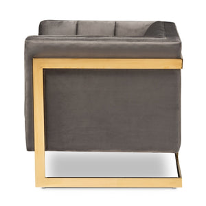   Modern European furniture - Button Tufted Velvet Accent Chair - www.oroa.com | Oroa.com