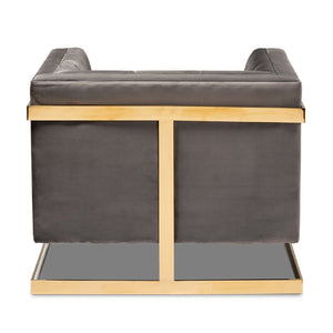   Modern European furniture - Button Tufted Velvet Accent Chair - www.oroa.com | Oroa.com