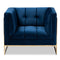 Modern European furniture - Button Tufted Velvet Accent Chair - www.oroa.com