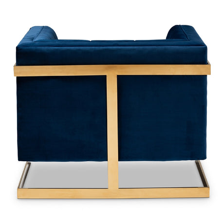 Modern European furniture - Button Tufted Velvet Accent Chair - www.oroa.com