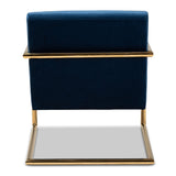 Modern European furniture - Velvet Cantilevered Lounge Chair - www.oroa.com