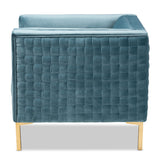 Modern European furniture - Woven Velvet Accent Chair - www.oroa.com