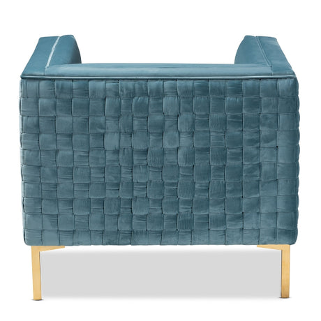 Modern European furniture - Woven Velvet Accent Chair - www.oroa.com
