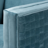 Modern European furniture - Woven Velvet Accent Chair - www.oroa.com