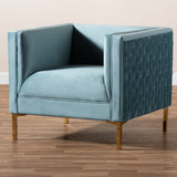 Modern European furniture - Woven Velvet Accent Chair - www.oroa.com