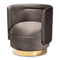 Modern European furniture - Velvet Curved Swivel Chair - www.oroa.com