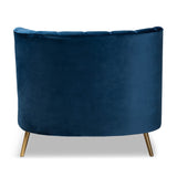Modern European furniture - Blue Velvet Chaise - www.oroa.com