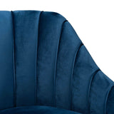 Modern European furniture - Blue Velvet Chaise - www.oroa.com