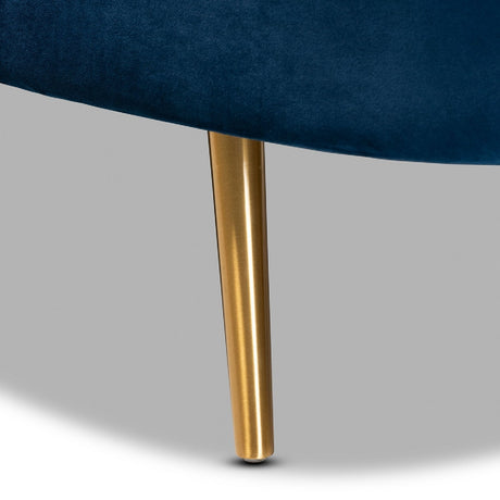Modern European furniture - Blue Velvet Chaise - www.oroa.com