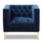 Modern European furniture - Button Tufted Velvet Lounge Chair - www.oroa.com