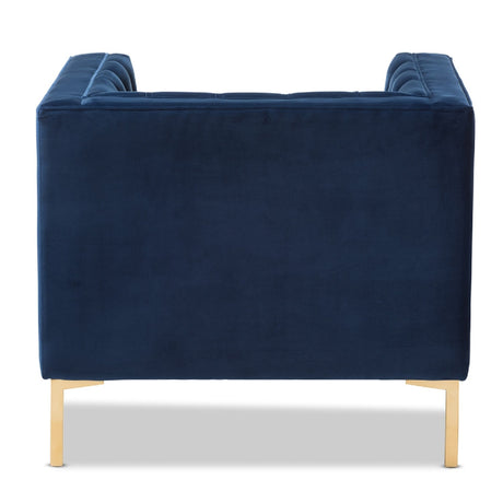 Modern European furniture - Button Tufted Velvet Lounge Chair - www.oroa.com