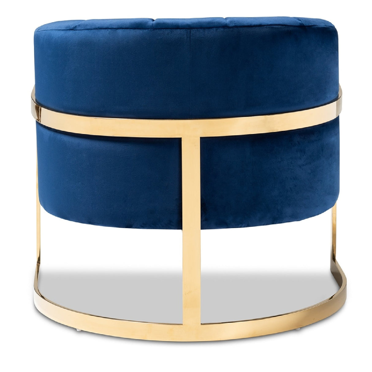 Modern European furniture - Blue Velvet Accent Chair - www.oroa.com
