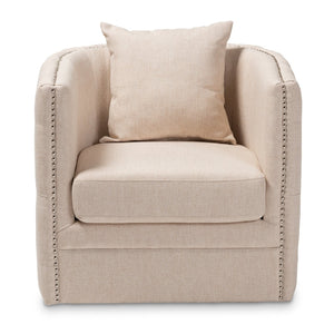 Tufted Beige Swivel Chair | Bali Loom Micah | Oroa.com