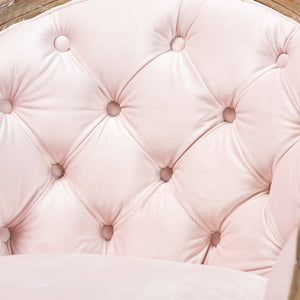   Modern European furniture - Tufted Pink Velvet Accent Chair - www.oroa.com | Oroa.com