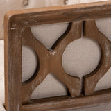 Modern European furniture - Button Tufted Beige Accent Barrel Chair - www.oroa.com