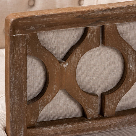 Modern European furniture - Button Tufted Beige Accent Barrel Chair - www.oroa.com