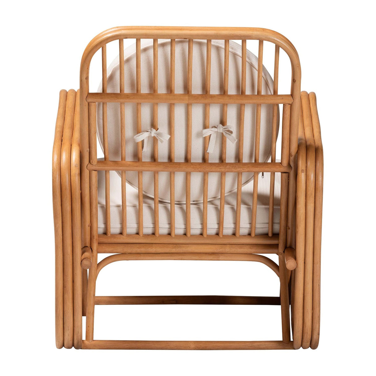 Modern European furniture - Square Armed Rattan Accent Chair - www.oroa.com