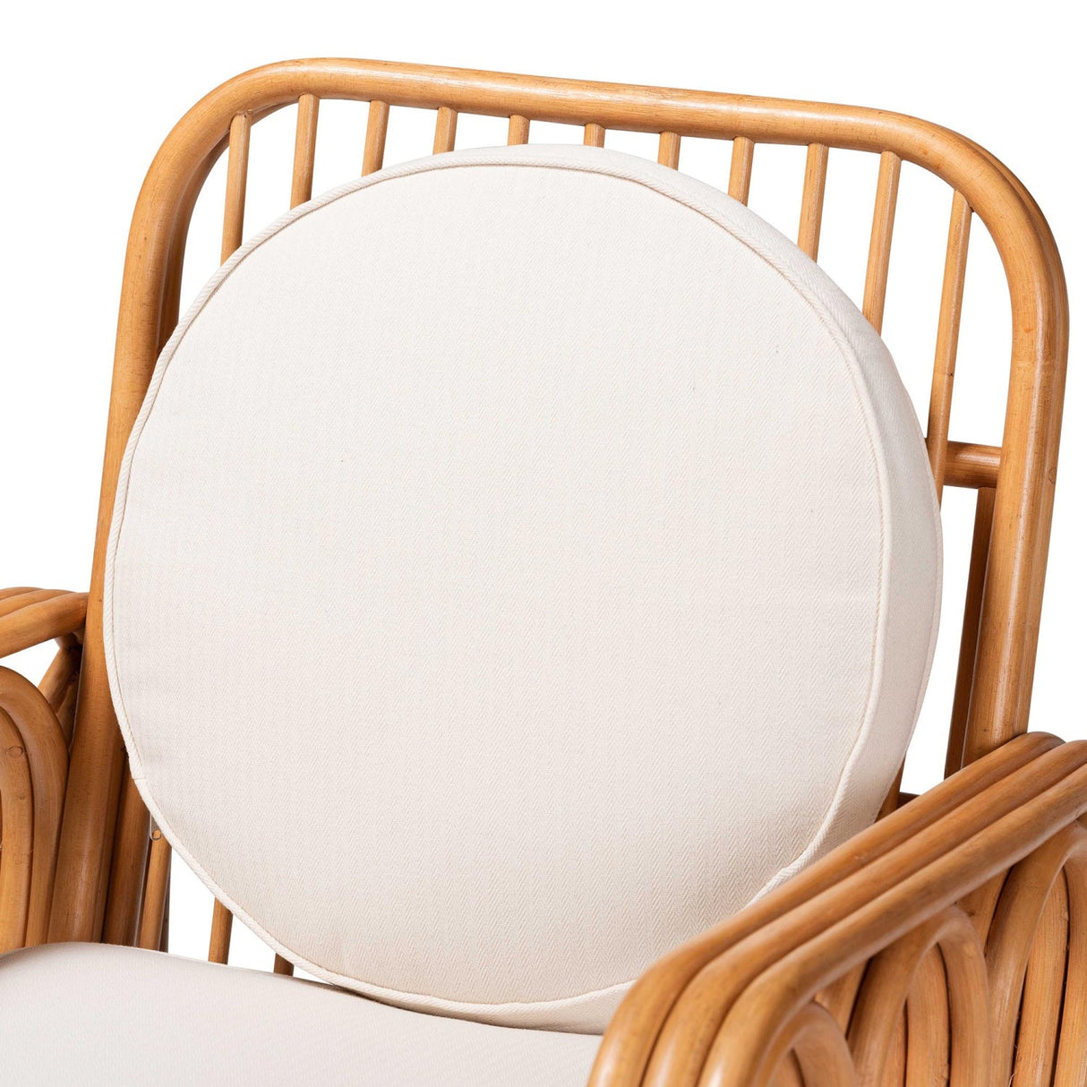 Modern European furniture - Square Armed Rattan Accent Chair - www.oroa.com