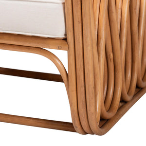 Modern European furniture - Square Armed Rattan Accent Chair - www.oroa.com