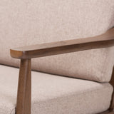 Modern European furniture - Walnut Framed Lounge Chair - www.oroa.com