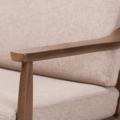 Modern European furniture - Walnut Framed Lounge Chair - www.oroa.com