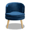 Modern European furniture - Round Velvet Accent Chair - www.oroa.com
