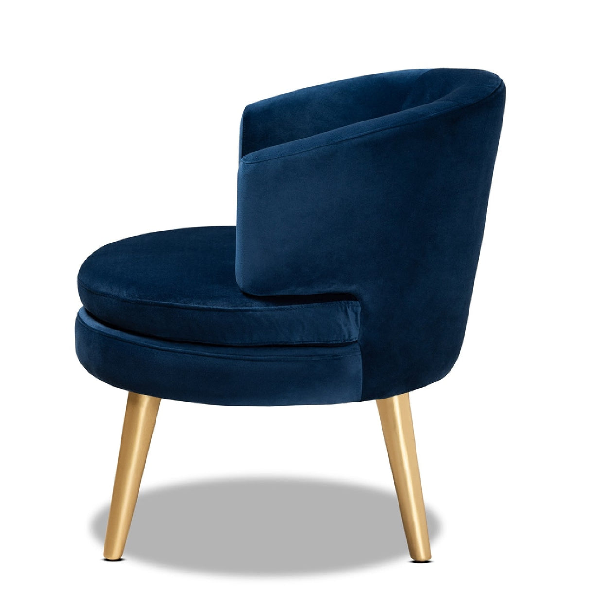 Round Velvet Accent Chair | Bali Loom Baptiste | Oroa.com