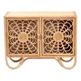 Modern European furniture - Floral Woven 2 Door Cabinet - www.oroa.com
