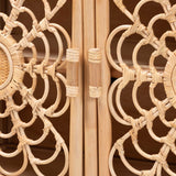 Modern European furniture - Floral Woven 2 Door Cabinet - www.oroa.com