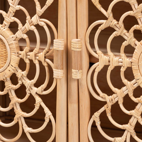 Modern European furniture - Floral Woven 2 Door Cabinet - www.oroa.com