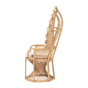 Modern European furniture - Modern Boho Peacock Accent Chair - www.oroa.com