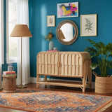 Modern European furniture - Curled Rattan Pole Cabinet - www.oroa.com