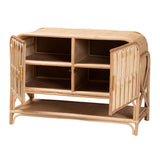 Modern European furniture - Curled Rattan Pole Cabinet - www.oroa.com