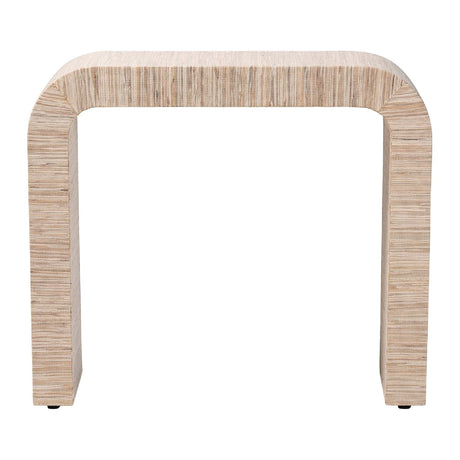 Modern European furniture - Woven Grasscloth Console Table - www.oroa.com