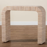 Modern European furniture - Woven Grasscloth Console Table - www.oroa.com