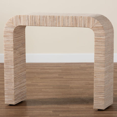 Modern European furniture - Woven Grasscloth Console Table - www.oroa.com
